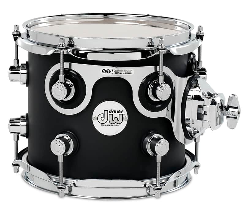 DW Design Series Black Satin 7 x 8" Tom DDLG0708STBL image 1