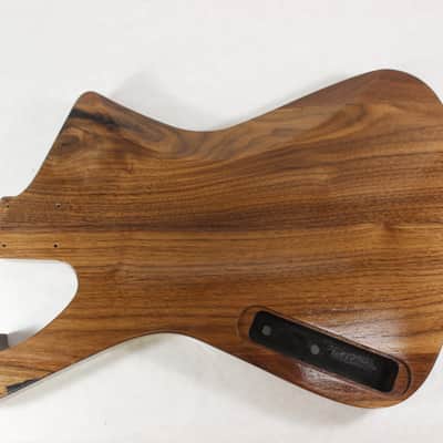 Finished Walnut Iceman P bass guitar body - fits fender necks J1511 image 4