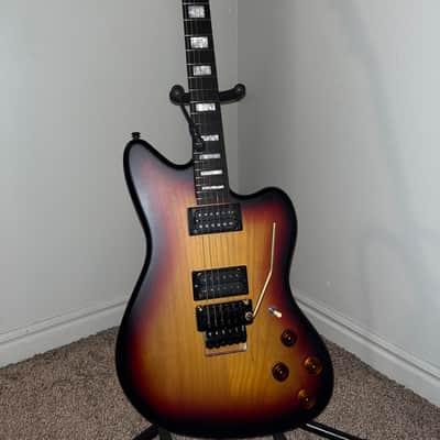 Warmoth Jazzmaster  Black-red-yellow burst image 2