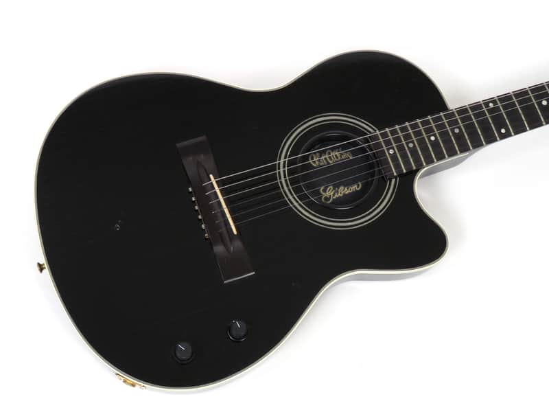 1990 Gibson Chet Atkins SST - Black Ebony Finish - Original Case image 1