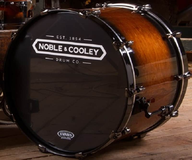 Noble & Cooley *Pre-Order* Horizon Series 14x22" Honey Maple Black Burst Gloss Bass Kick Drum w/Black Hardware | Made in the USA | Special Order | Authorized Dealer image 1