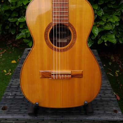 Giannini AWN 6 3/4 Classical Guitar 1980 - Natural / Figured Imbuia image 4