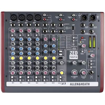 Allen & Heath ZED-10FX 10-Channel Mixer with Effects image 2