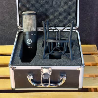 AKG P220 Large Diaphragm Cardioid Condenser Microphone 2010s - Black image 3