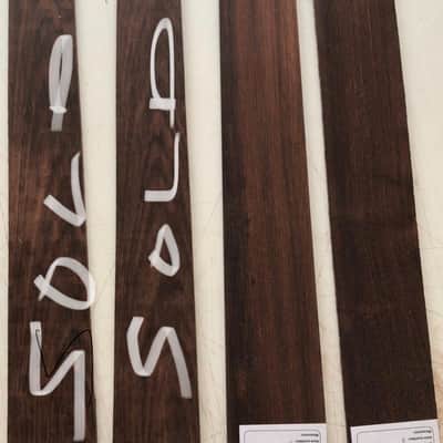 General Vintage Tone  Dalbergia Spruceana Brazilian rosewood 70 years old guitar fingerboard number 20 1950 Wood image 2