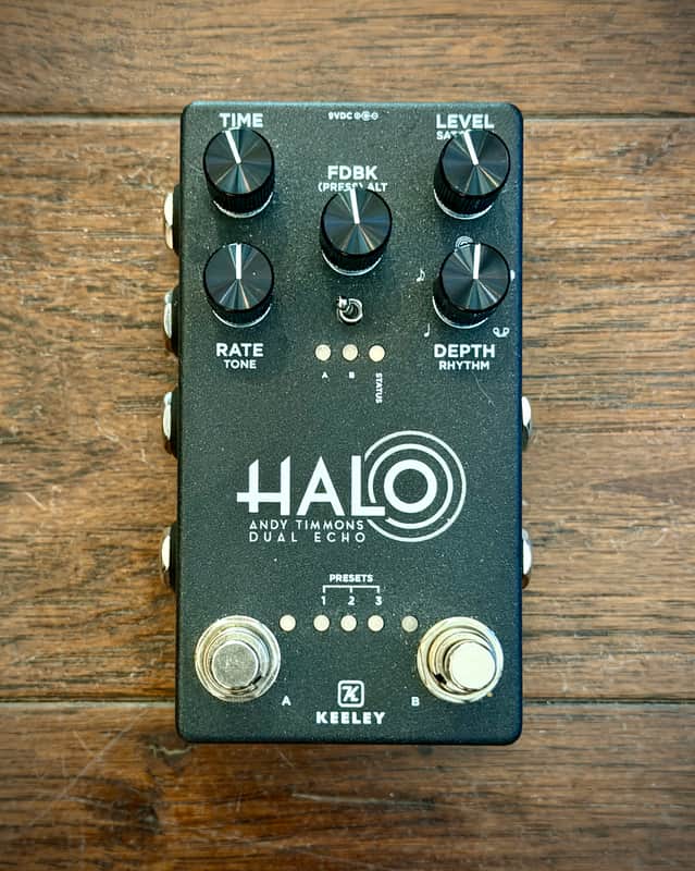 Keeley Halo Andy Timmons Signature Dual Echo Pedal - Black image 1