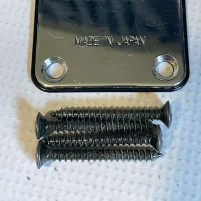 1990's Made in Japan Ibanez 440s S Series Guitar Chrome Neckplate Neck Plate image 7