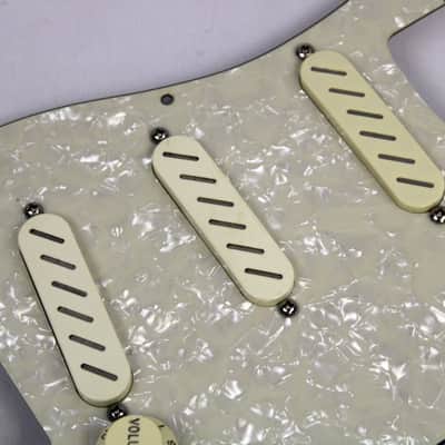 Loaded Pearloid Pickguard with Zexcoil Legacy Series Strat Style Pickup Set, Push/Pull Pots & 5-Way Pickup Selector Switch image 2