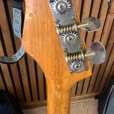 1966 Ibanez Violin Bass 462 Solid Mahogany 34" scale Maxitone MIJ Japan image 7