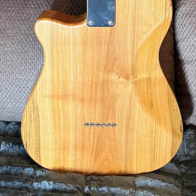 Custom Full access Telecaster style Flamed Olive Wood top, Custom wound pickups -Wenge neck image 4
