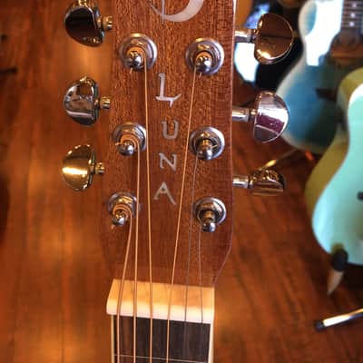 Luna Lap Steel Guitar Weissenborn Style Hawaiian Mahogany image 4