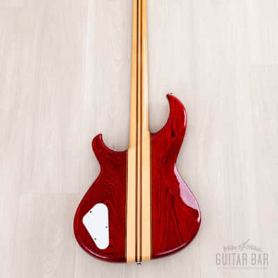 1982 Aria Pro II SB-R60 PR Vintage Neck Through Bass Padauk Red, Near-Mint, Japan Matsumoku image 3