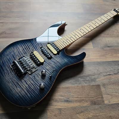 Suhr Modern Pro M6 - Faded Trans Whale Blue Burst image 4