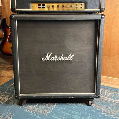 🔥 STACK MARSHALL SUPER BASS JMP VINTAGE 1974 COMPLET 🔥TÊTE 100W + CABINET 4x12 image 1