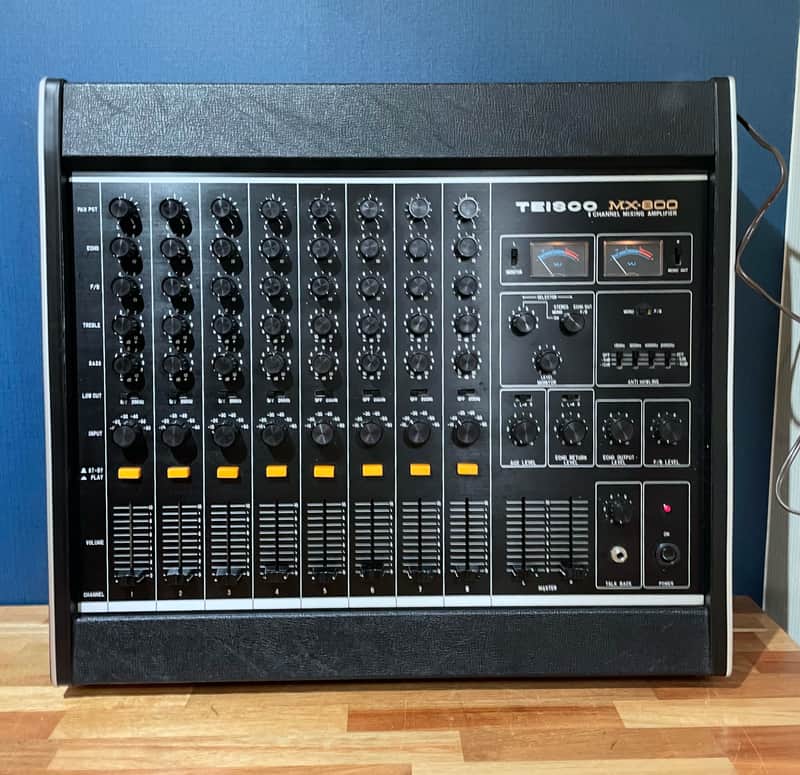 Ultra Rare] Teisco MX-800 Vintage Analog 8-Channel Mixer Wonderful
