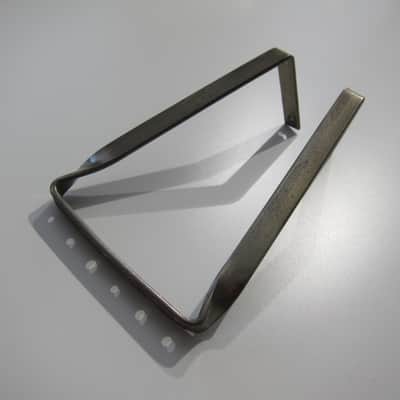 Harmony & Silvertone Flat Top Acoustic Guitar Tailpiece Authentic Vintage Part Circa-1950s-1960s-Nickel Silver image 1