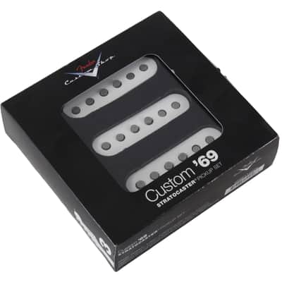 Fender Custom Shop '69 Stratocaster Pickups, Set of 3, White image 3