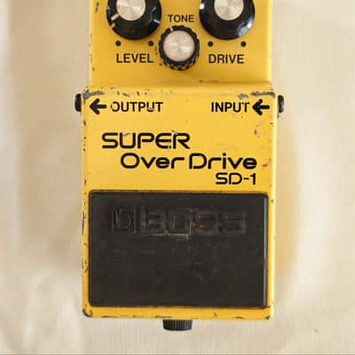 Boss SD-1 Super OverDrive (Silver Label) 1997 - Present - Yellow image 1