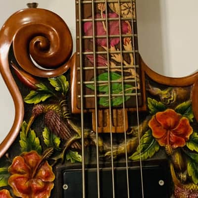 Blueberry Handmade Five-String Electric Bass Guitar with Seymour Duncan Bassline Pickups image 9
