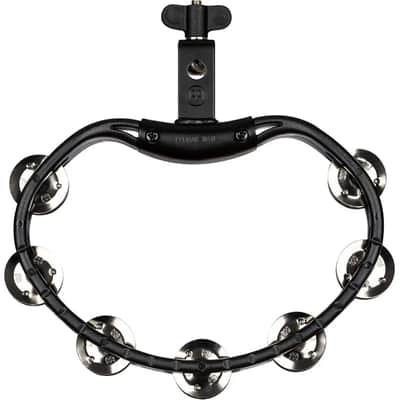 Meinl Headliner Drum Set Mounted Tambourine Steel Jingles Black image 1