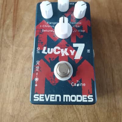 Caline CP-38 'Lucky 7' Seven Modes Electric/Acoustic Guitar Pedal 2020's - blue image 1