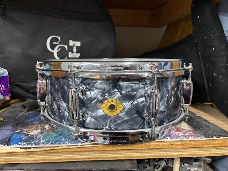 Slingerland BDP 5.5x14 Radio King Conway Cloud badge Snare Drum image 1