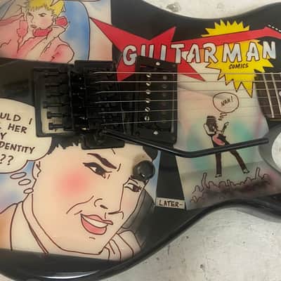 Kramer Baretta 1987 Very Rare Guitarman Knapp Graphics image 1