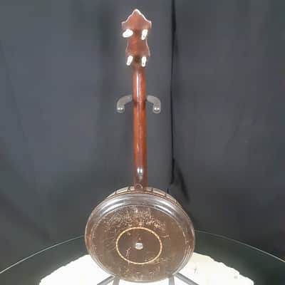 1930s Stromberg-Voisinet 17-Fret Tenor Banjo with Resonator and Gig Bag image 9