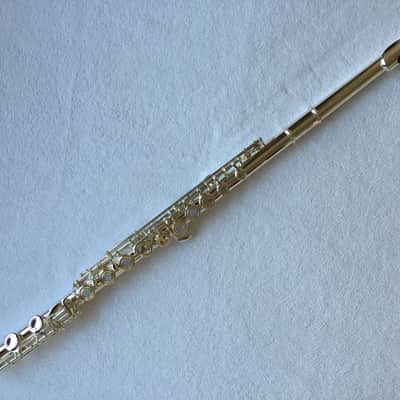 Professional 17 open hole silver plated flute E key B Foot image 4