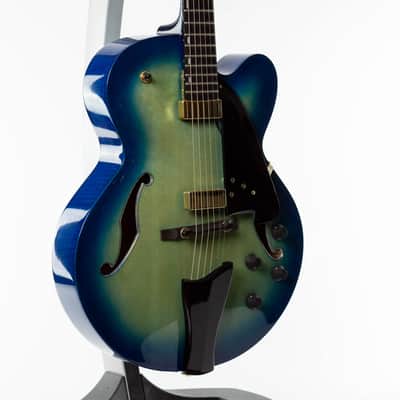 Ibanez AFC155-JBB Contemporary Archtop 2017 Jet Blue Burst image 10