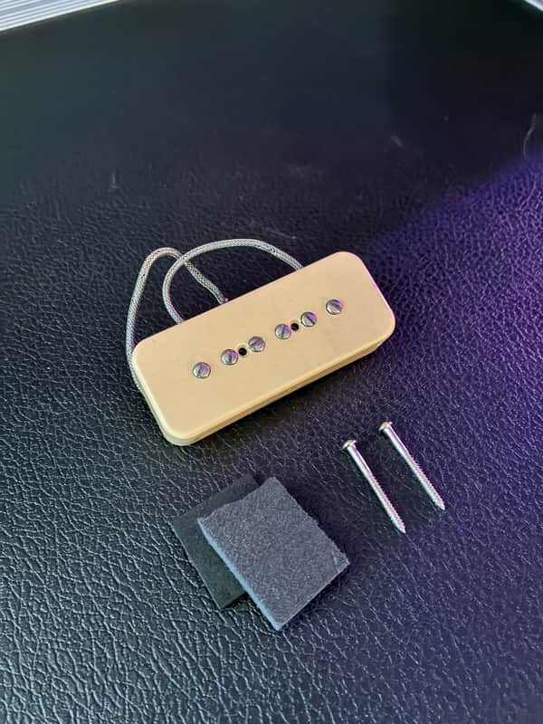 Mojotone Quiet Coil P90 Bridge Pickup - Cream image 1