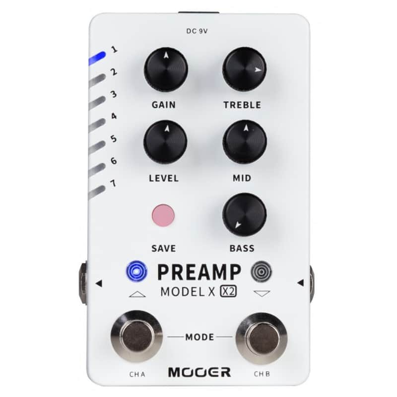MOOER Preamp Model X2 Dual-Channel Digital Preamp Effektpedal image 1