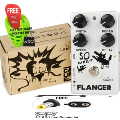 Caline CP-66 Flanger Guitar Effect Pedal True Bypass, FREE PICK + HOLDER+ FREE SHIP USA image 5