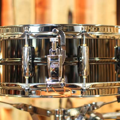Pearl 14x5 SensiTone Heritage Alloy Black Nickel over Brass Snare Drum image 2