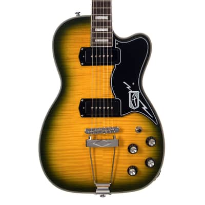 Airline Guitars Tuxedo Dragonburst Flame image 1