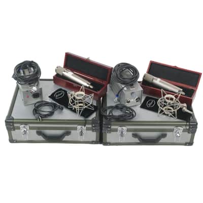 (Stereo Matched Pair) Peluso Microphones P-12 Multipattern Tube Condenser Microphone image 1