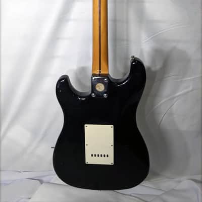 Hondo H77 1980's Strat copy HSS - Black w/ Tremolo Arm | Reverb