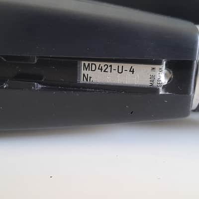 Set of 3x Sennheiser MD 421-U4 Cardioid Dynamic Microphones with Matched Serials 1960s - 1990s - Black image 21