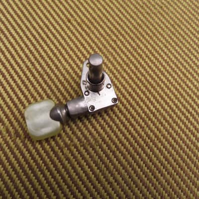 GROVER 1950's PAT PEND TUNER NICKEL IVORY TIP FLAT BACK FUTURA VINTAGE ORIGINAL USA TREBLE SIDE #4 image 2
