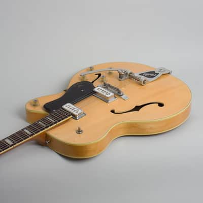 Guild  Duane Eddy Jr B Thinline Hollow Body Electric Guitar (1962), ser. #22169, original black hard shell case. image 7