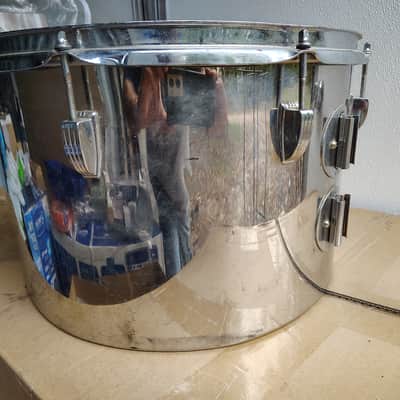Ludwig 16"(Diameter)x 10(Depth) Stainless Steel Tom 1970's - Stainless Steel image 3