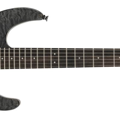 Charvel Pro-Mod Plus DK24 HH 2PT EB QM Ebony FB Midnight Ocean with Bag image 1