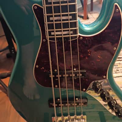 Fender American Elite Jazz Bass V with Ebony Fretboard 2016 - 2019 - Ocean Turquoise image 1