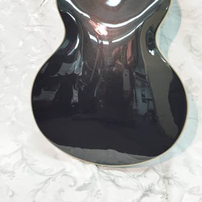 D'Angelico Premier DC 335 Style Semi-Hollow Body Electric Guitar-Black Flake-NEW! image 5