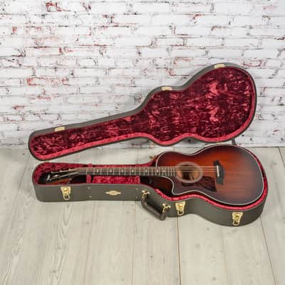 Taylor - (2025) 324ce SEB - Left-Handed Acoustic-Electric Guitar - Mahogany/Mahogany - Shaded Edgeburst Top - w/ Hardshell Case - x5013 image 10