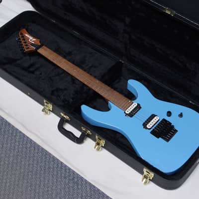 Dean Modern 24 Floyd electric guitar Roasted Maple Vintage Blue w/ Hard CASE - B-stock image 1