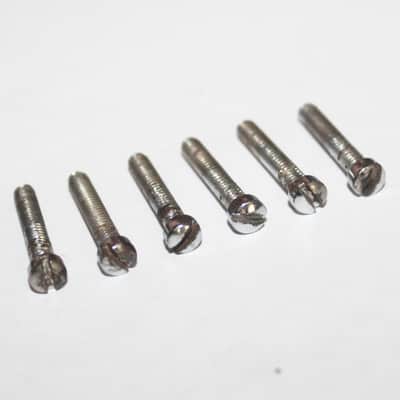 Vintage 1970's Gibson Patent Number Pickup Pole Pieces Chrome image 2