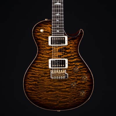 PRS Private Stock #6049 single Cut Trem in Tiger Eye Smoked Burst with Brazilian neck image 10