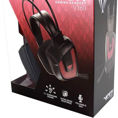 Patriot - PV3607UMLK - Viper V360 7.1 Virtual Surround Headset - Black image 3