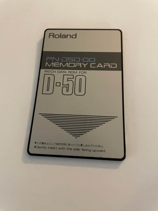 Roland PN-D50-00 Vintage Factory Patch ROM card for Roland D-50 and D-550 (Tested and Fully Functioning) image 1